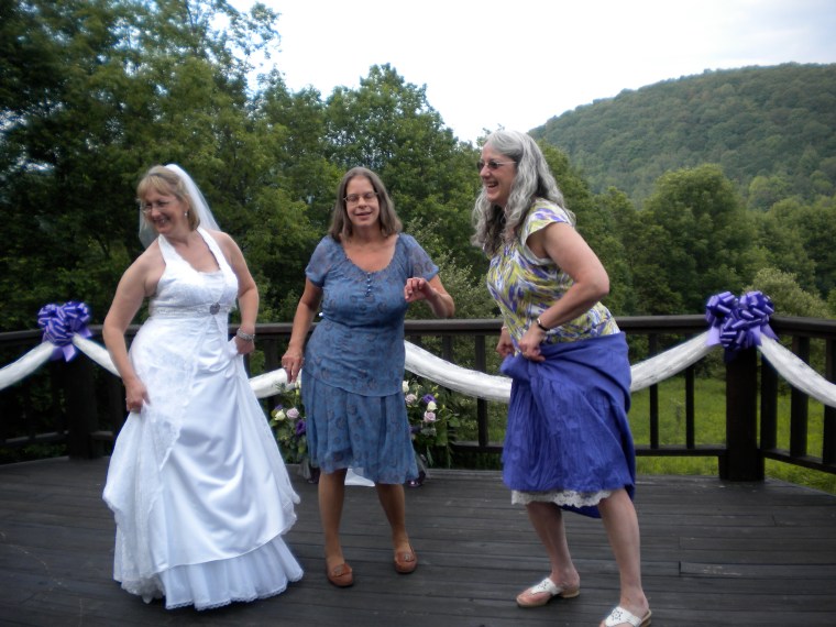 Dancing at my wedding.